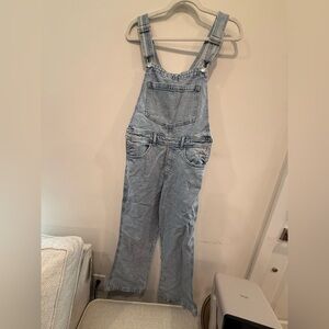 &Denim Light Blue Denim Overalls